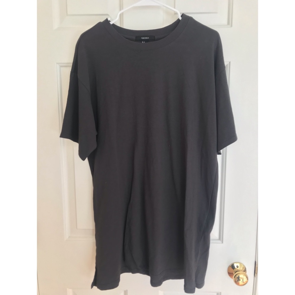 Gray t-shirt dress